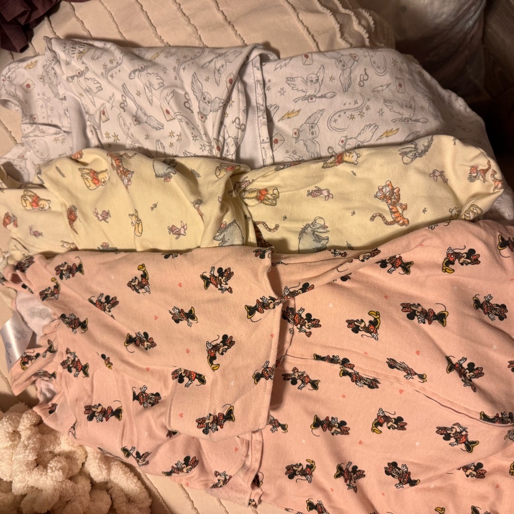Disney Character Print Pajama Set